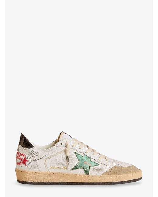 Golden Goose Deluxe Brand White Ball Star Double Quarter Leather Sneakers for men