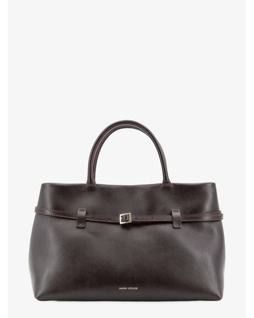 MANU Atelier Brown Le Cambon 35 Leather Handbag