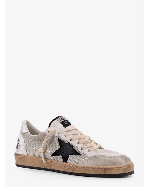 Golden Goose Deluxe Brand White Deluxe Brand Ball Star Mesh And Leather Sneakers for men