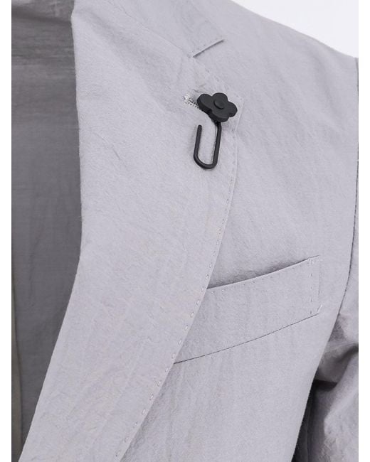 Lardini Gray Rieti Cotton Blend Blazer for men