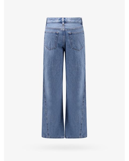 A.P.C. Blue Straight Leg Cotton Closure With Zip Stitched Profile Jeans