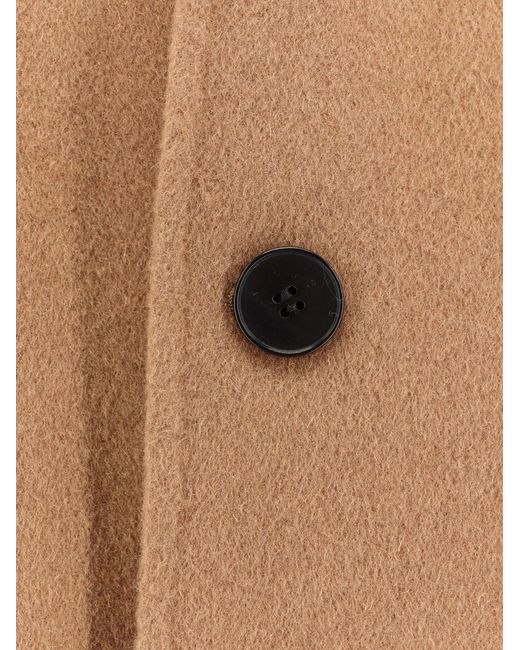 Amaranto Natural Outdoor Wool Coat for men