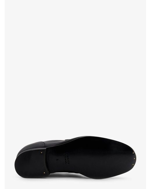 Gucci Black Como Leather Loafers for men