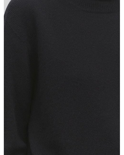 The Row Black Stepny Wool And Cashmere Blend Sweater