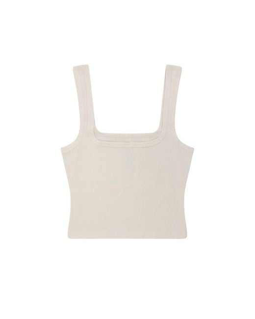 Entire studios White Square Neck Cotton Top