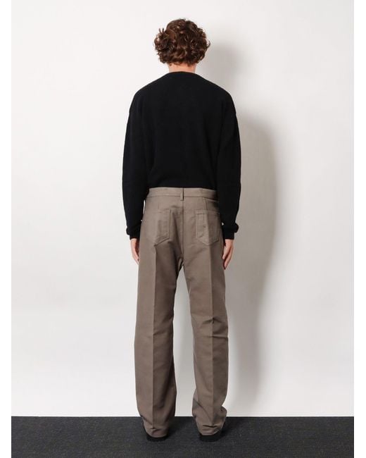 Rick Owens Natural Geth Certified Cotton Trousers for men