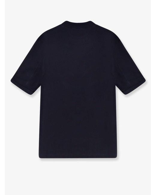 Brunello Cucinelli Blue Cotton T-Shirt for men
