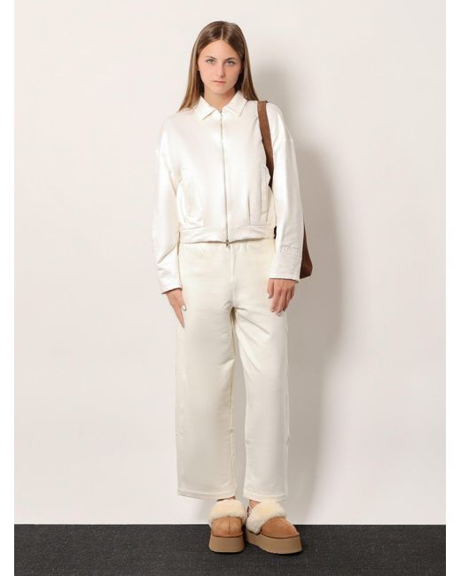 Max Mara White Argenta Silk And Cotton Sweatshirt