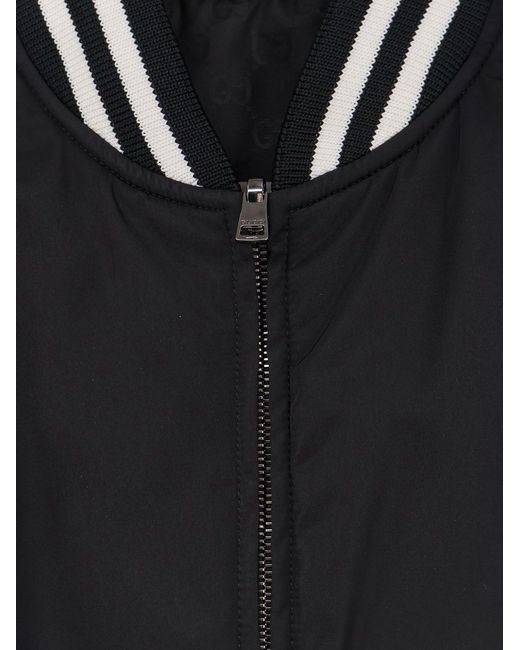 Gucci Black Polyester Bomber Clothing for men