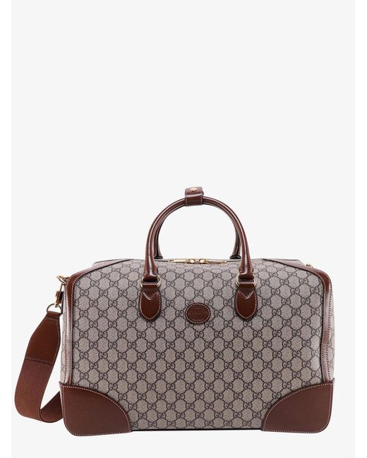 Gucci Leather Duffle Bag for Men | Lyst