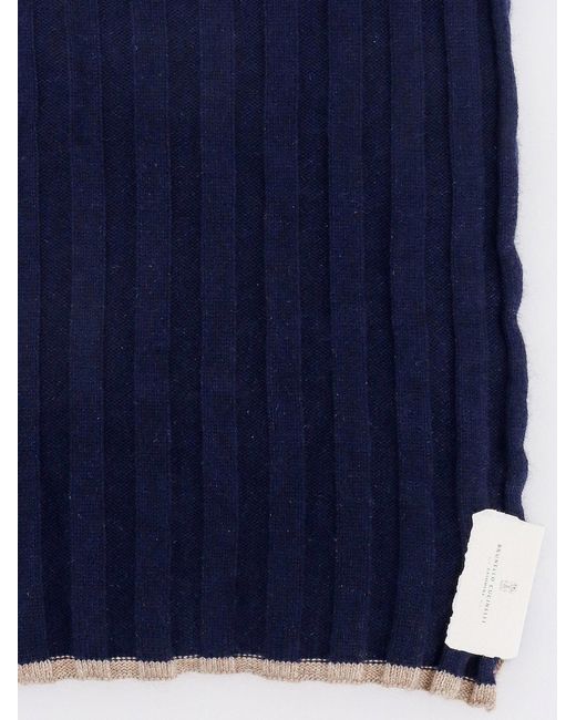 Sciarpa di Brunello Cucinelli in Blue da Uomo