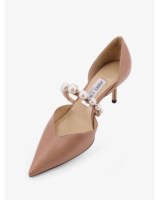 Jimmy Choo Pink Aurelie Patent Leather Pumps