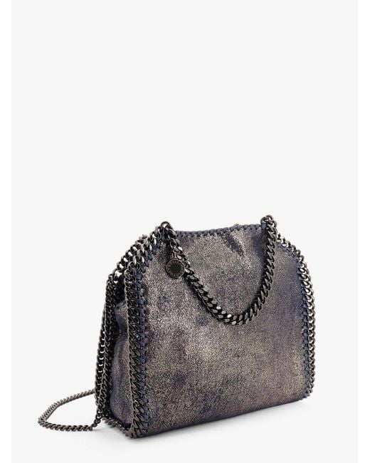 Stella McCartney Blue Falabella Mini Vegan Faux Leather Crossbody Bag