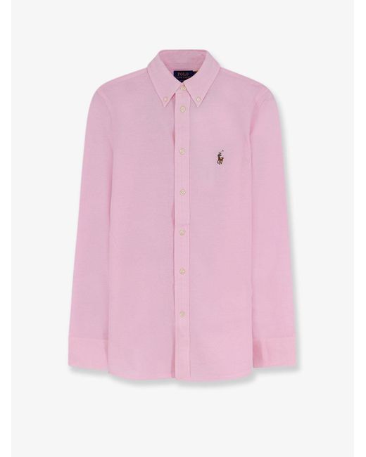 Polo Ralph Lauren Pink Oxford Cotton Shirt