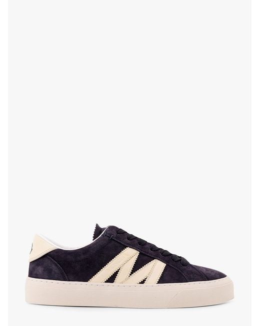 Moncler White Low-Top Leather Sneakers for men