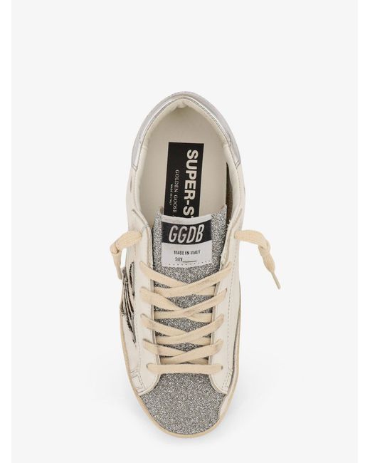 Sneakers Low-Top Super-Star Classic With List di Golden Goose Deluxe Brand in White