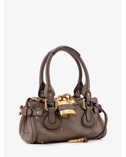 Chloé Brown Paddington Leather Shoulder Bag