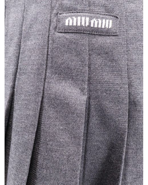 Gonna di Miu Miu in Gray