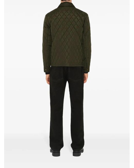 Giacca Trapuntata di Burberry in Green da Uomo