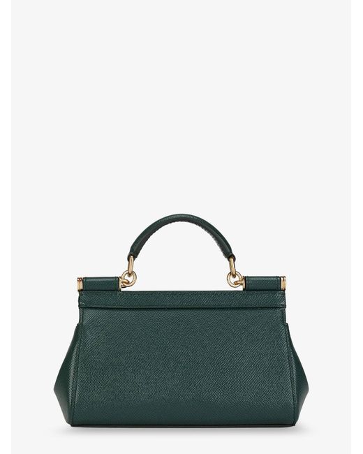 Dolce & Gabbana Green Sicily Leather Crossbody Bag