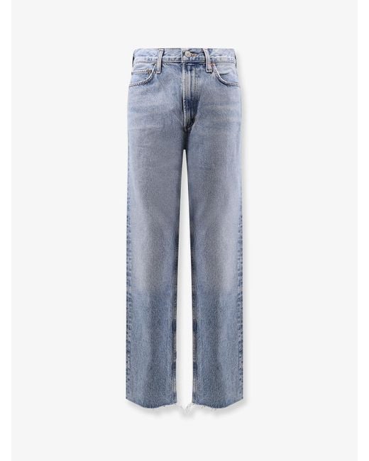 Agolde Blue Leena Regenerative Cotton Jeans