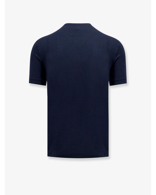 Giorgio Armani Blue Icon Stretch Viscose T-Shirt for men