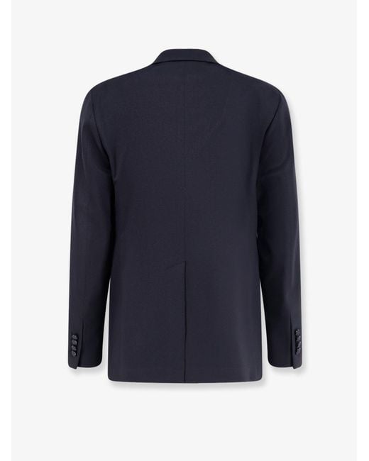 Tagliatore Blue Single-Breasted Stretch Virgin Wool Blazer for men
