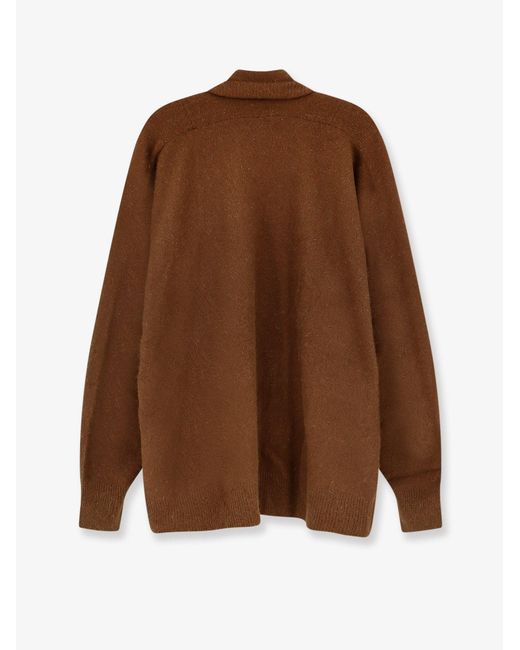 Mes Demoiselles Brown Flutter Wool Blend Cardigan