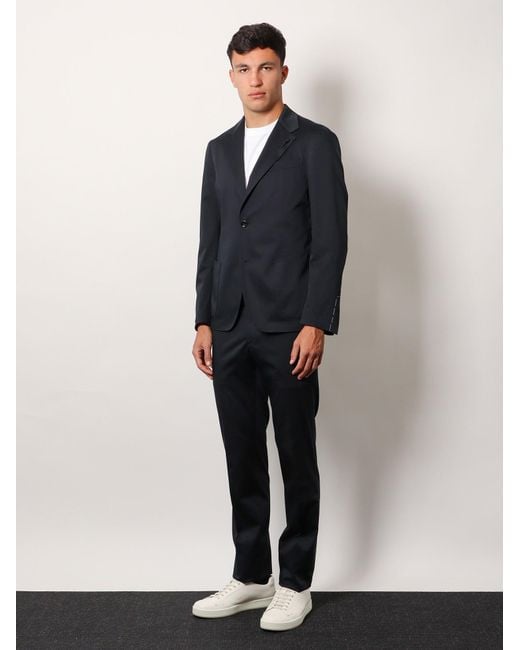 Tシャツ・カットソー LARDINI Stretch cotton suit with iconic removable brooch Lardini Stretch Cotton Suit With Iconic Removable Brooch in