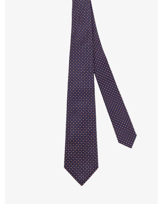 Kiton Purple Ties Seta for men