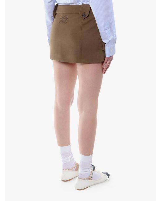 Miu Miu Natural Skirt