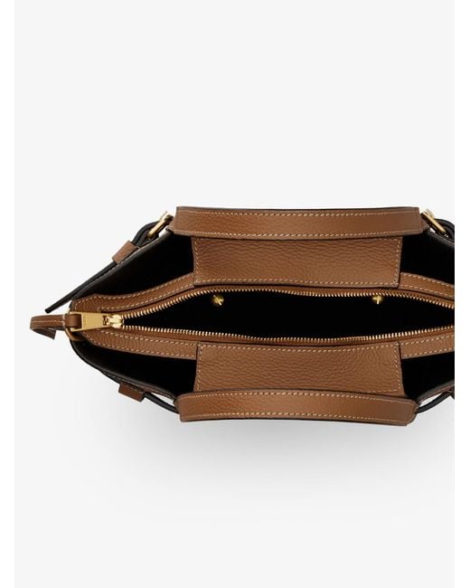 Tod's Brown T Signature Leather Tote Bag