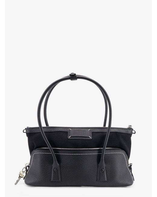 Maison Margiela Black 5Ac Shoulder East West Leather Shoulder Bag
