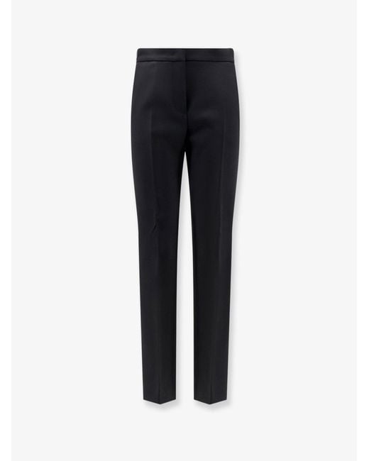 Max Mara Blue Mxmacino Stretch Virgin Wool Trousers