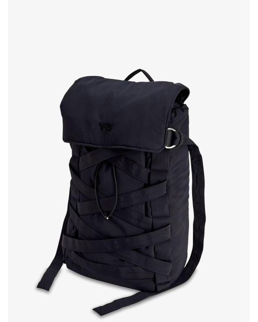 Y-3 Blue Y-3 Cinch Backp Nylon Backpack for men