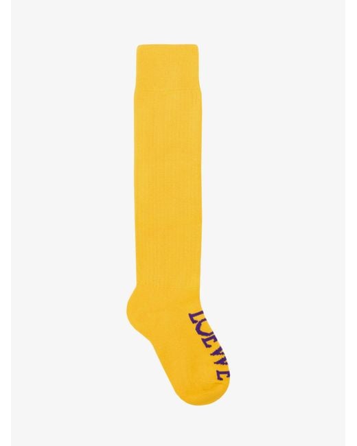 Loewe Yellow Wool Socks