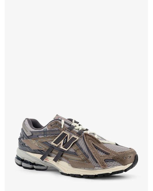 New Balance Gray U19066 Mesh Sneakers With Suede Inserts for men