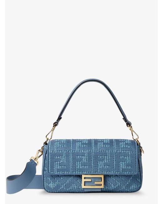Fendi Blue Baguetteâ Handbag