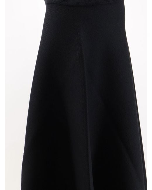 Nude Black Knitted Long Skirt