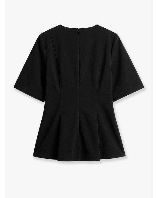 Totême  Black Tailored Cotton Top