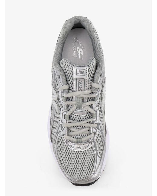 New Balance Gray 740 Mesh Sneakers With Iconic Contrasting Side Logo