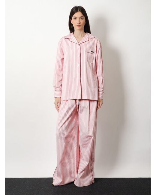 Dolce & Gabbana Pink Dolce & Gabbana Pyjamas Cotton And Silk Trousers