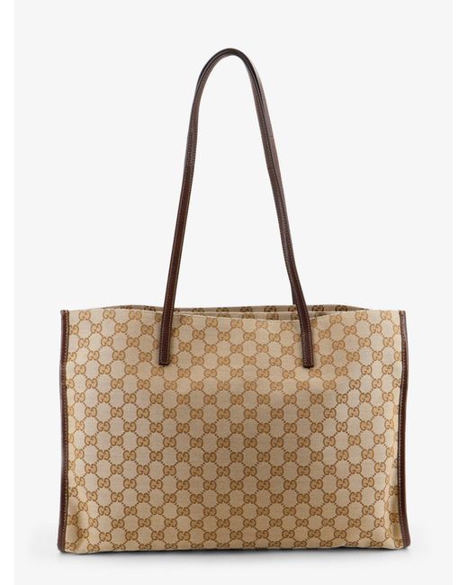 Gucci Natural Londra Gg Fabric Shoulder Bag