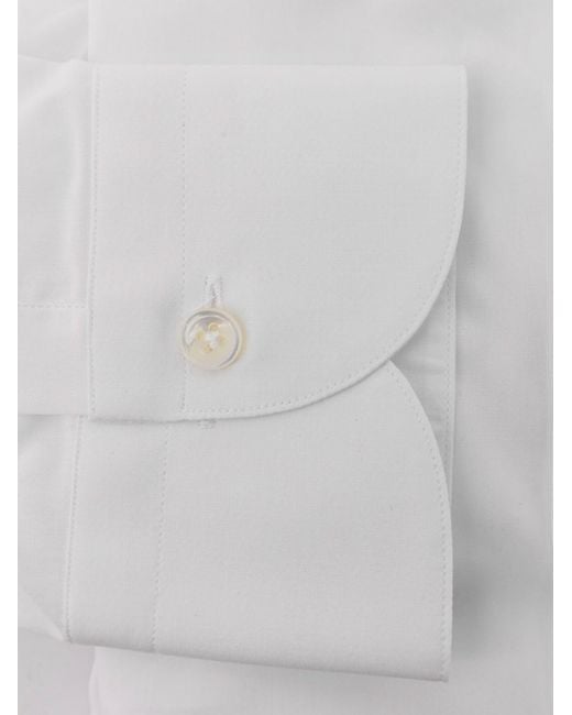NUGNES 1920 White Cotton Shirt for men