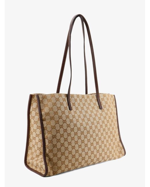 Gucci Natural Londra Gg Fabric Shoulder Bag