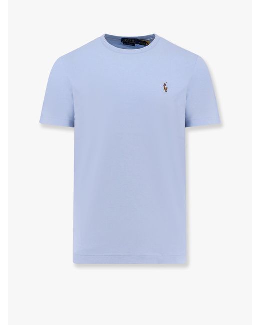 Tシャツ・カットソー POLO RALPH LAUREN Soft touch cotton t-shirt Blu Polo Ralph Lauren Soft Touch Cotton T-Shirt in Blue for Men