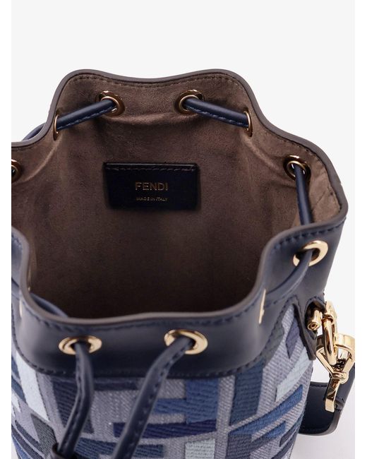 【関税&送料込】Fendi Mon Tresor Jacquard Ff Fabric Crossbod Fendi Mon Tresor Jacquard Ff Fabric Crossbody Bag in Blue | Lyst