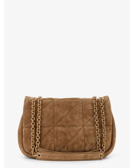 Saint Laurent Brown Mini Jamie 4.3 Suede Shoulder Bag