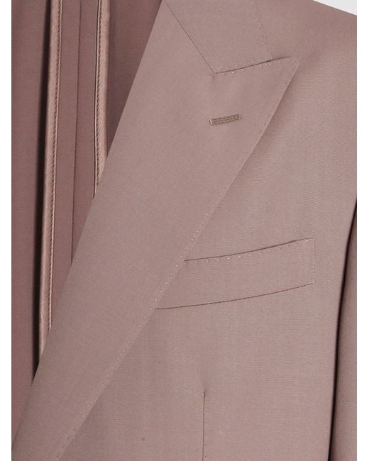 Dolce & Gabbana Brown Dolce & Gabbana Taormina Virgin Wool Blazer for men