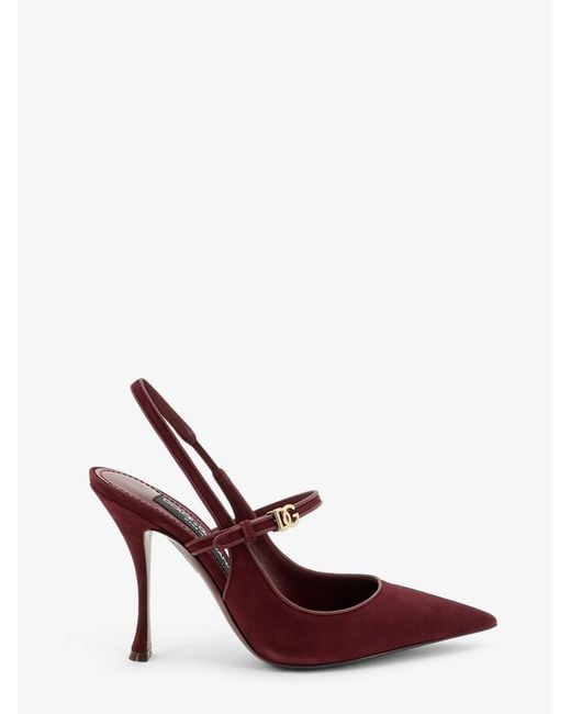 Dolce & Gabbana Pink Suede Décolleté